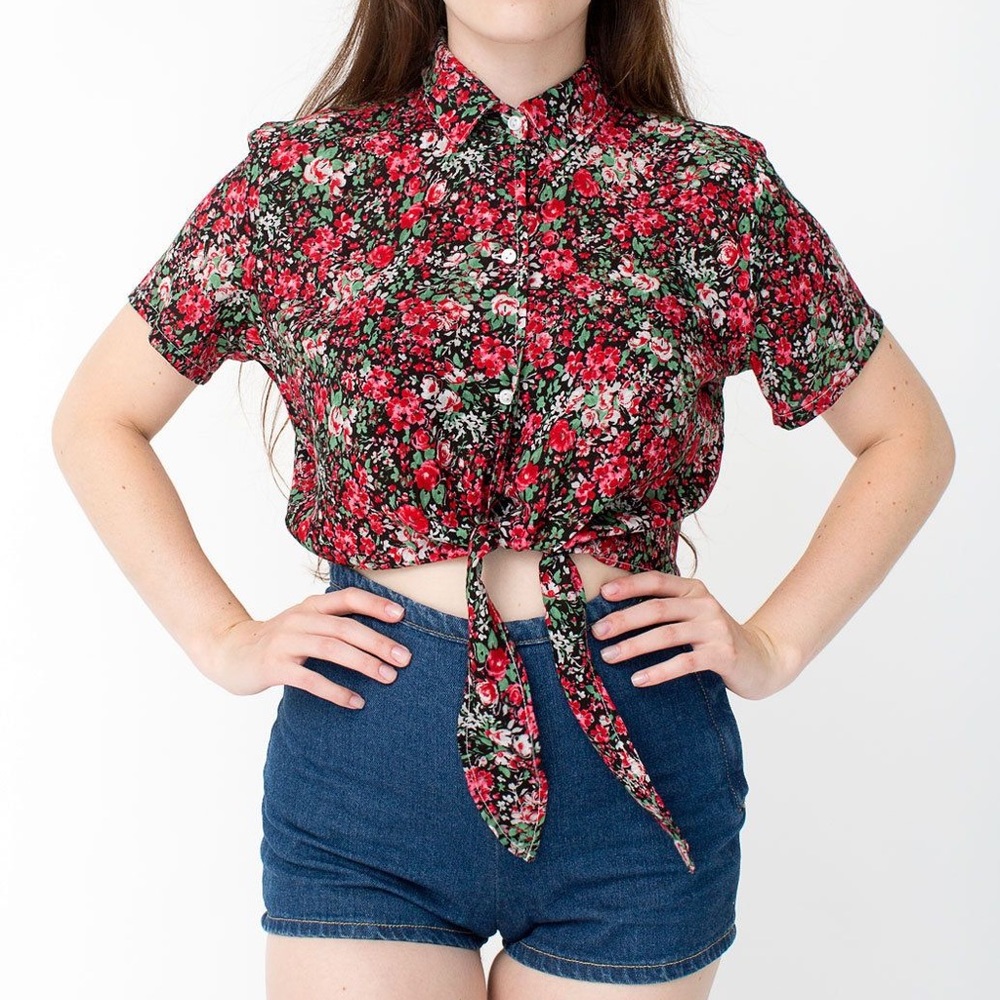 AA Twist Tie Crop Top
